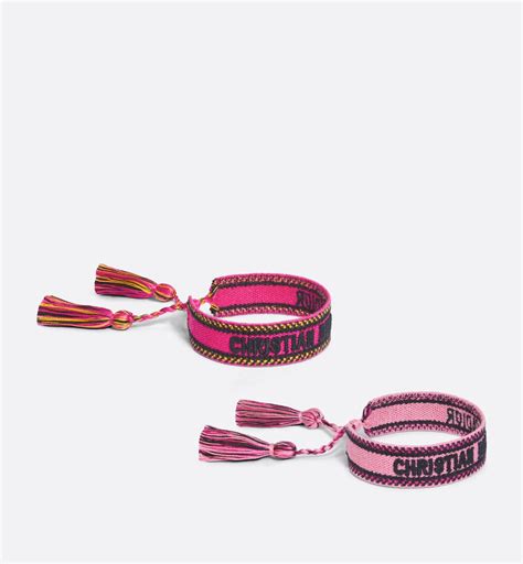 dior pulsera hilo|pulseras de metal rosa.